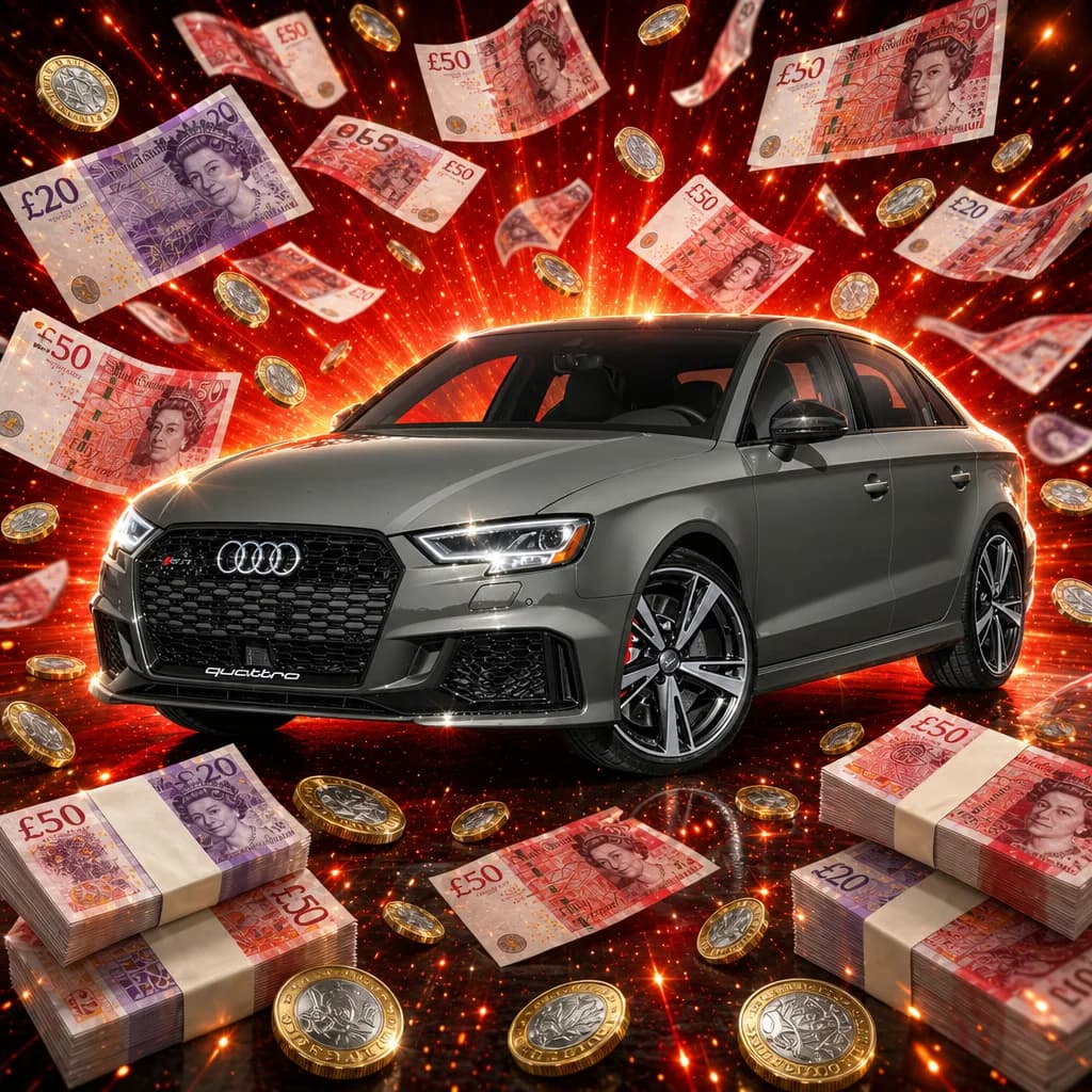 Win an Audi RS3 for only 25p!