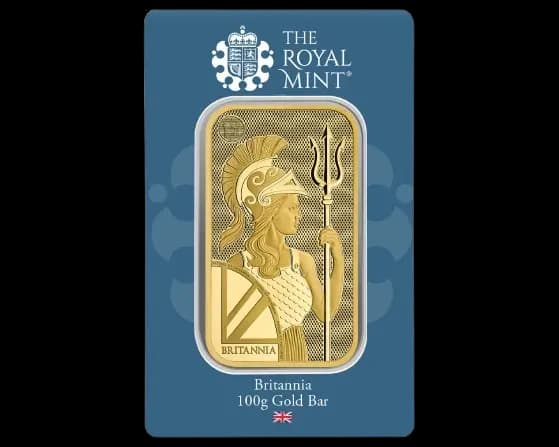 Gold 100 Gram Britannia & Minted Bars