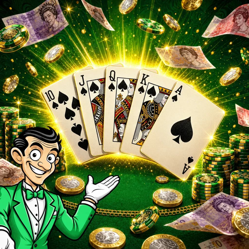 5 Card Poker Instant Win - 50p to Play!