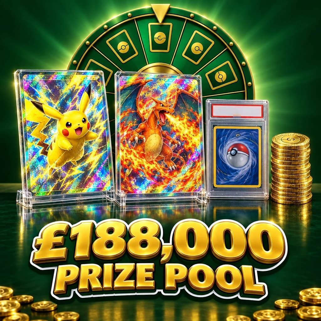 Poke Vault Wheel, Win a £1,250 Pikachu EX