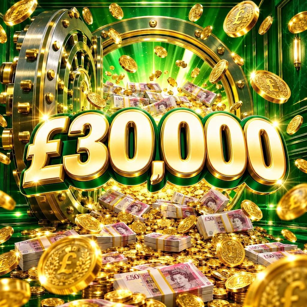 Vault Jackpots, Win £30,000