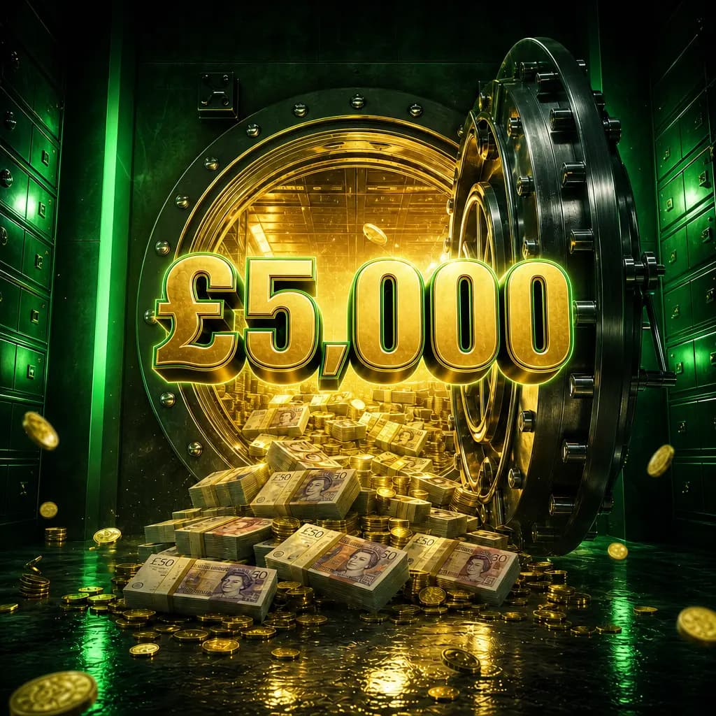 Vault Jackpots, Win £5,000
