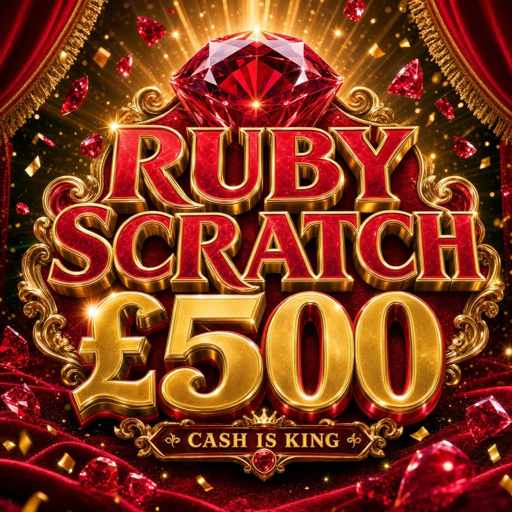 Ruby Scratch - Win £500 from 50p a Ticket!