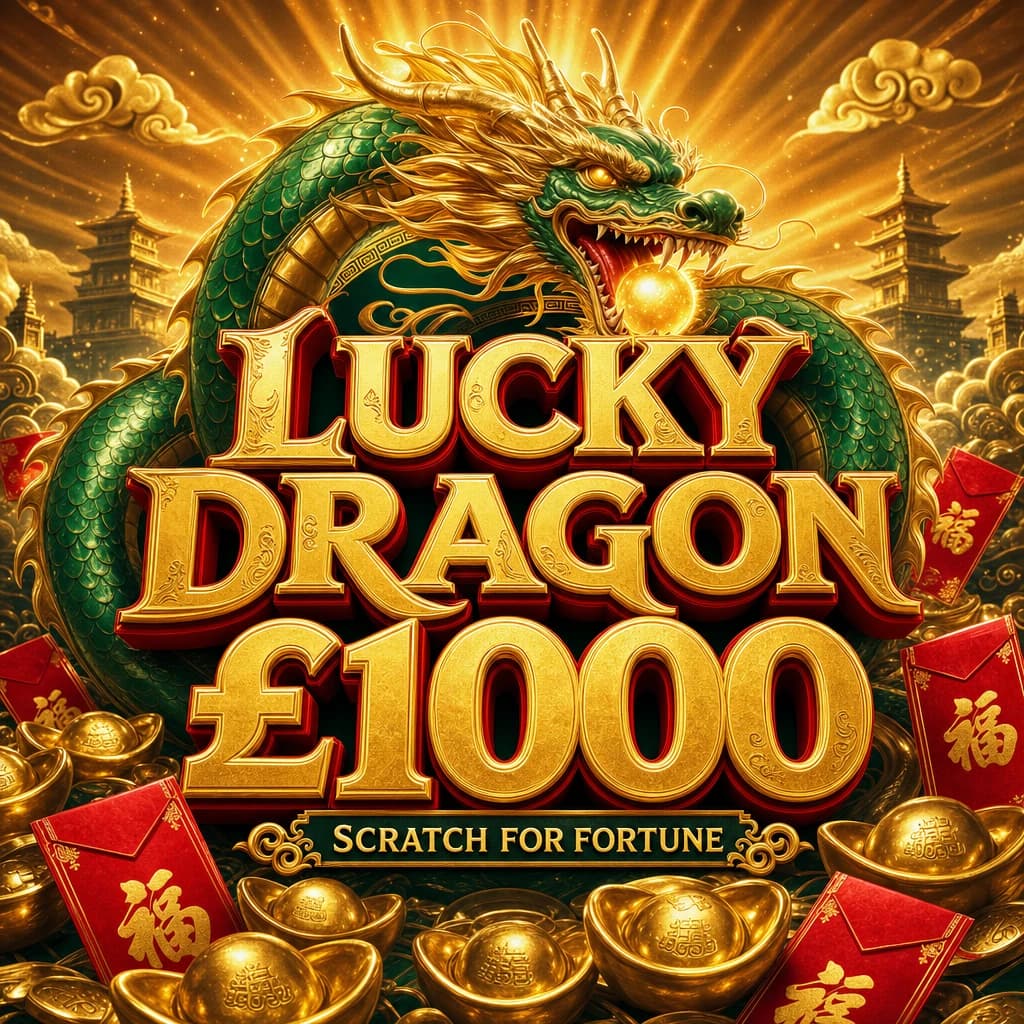 Lucky Dragon Scratch - Win £1k from just 75p
