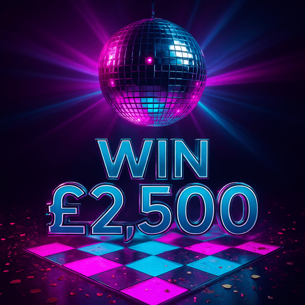 Disco Glam Scratch - Win £2,500 for only 40p a Ticket!