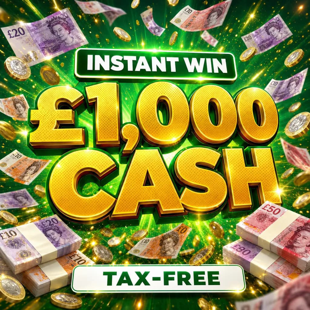 Win £1,000 Tax-Free. Only 50p to Play!