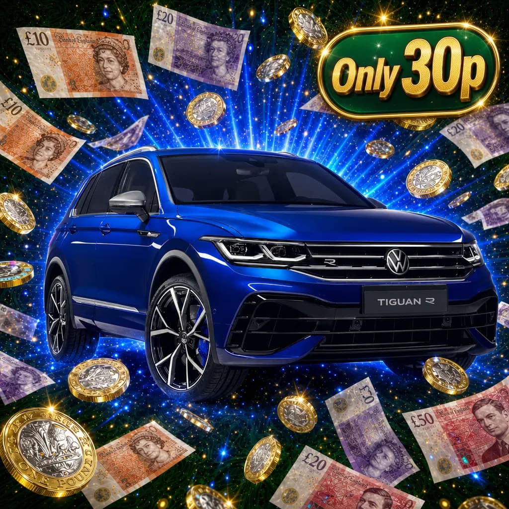 Win a VW Tiguan R - Only 30p to Play!