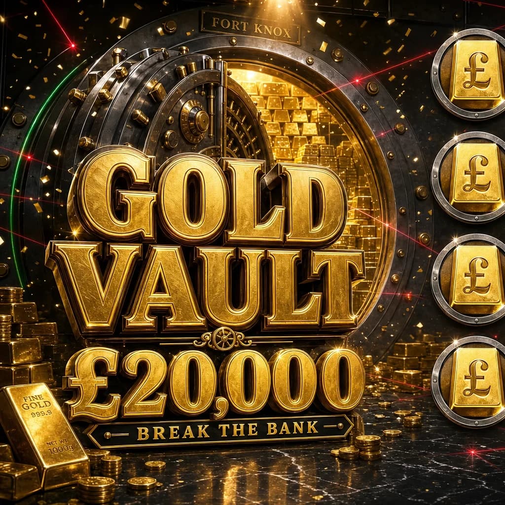 Gold Vault £20k Prize - Scratch for only 20p!