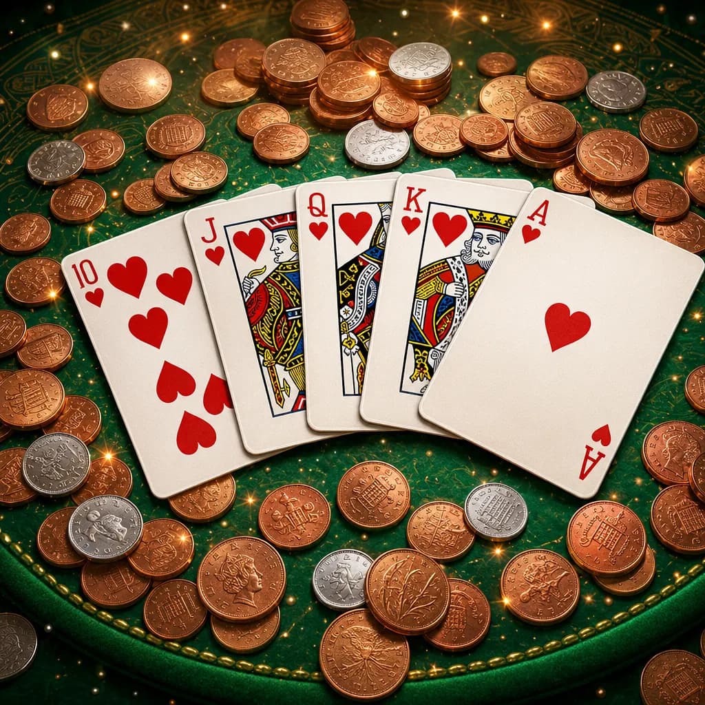 5 Card Poker. Only 10p to Play