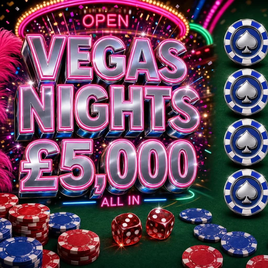 Vegas Nights Scratch - Win £5,000 from only 5p!!