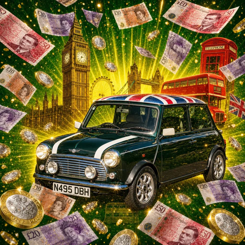 Win a Classic Mini Cooper for only 15p Now!