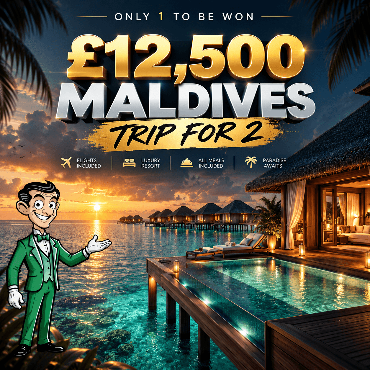 Win a £12,500 Maldives Trip for 2