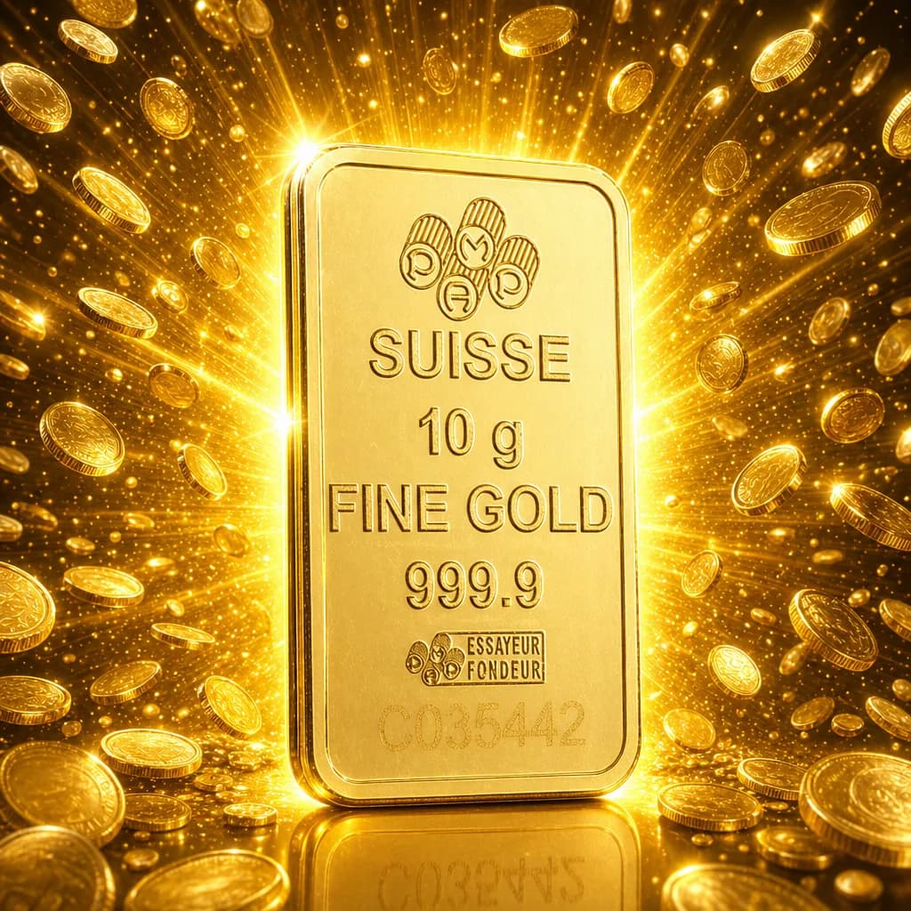 Win a 10-gram fine gold bar (999.9 purity)